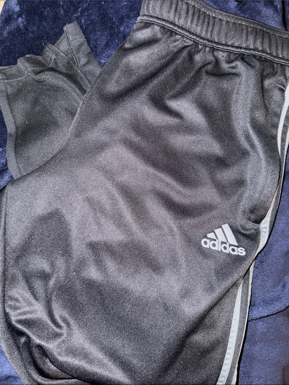 Men’s XL adidas Black Pants with Reflective Logo